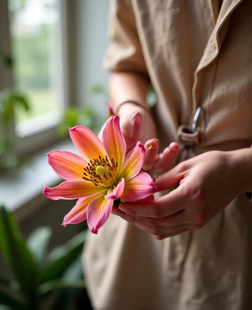 Artisanal floral design process for superyachts